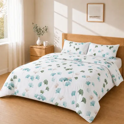 Productafbeelding van Dekbedovertrekset - Ginkgo bladeren - 260 x 240 cm