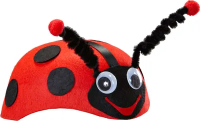 Produktbild von May Serie Marienkäfer Kappe rot-schwarz gepunktet für Tierkostüm und Party
