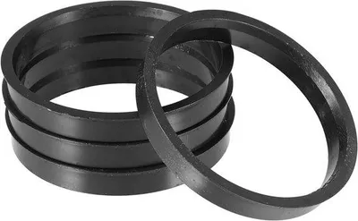 Immagine prodotto di Anelli di serraggio per auto, neri, 4 pezzi, da 71,5 mm a 66,6 mm, presa migliorata