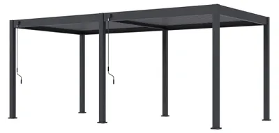 Immagine prodotto di Pergola Weide Classic in alluminio 3x6 m con tetto a lamelle, indipendente, antracite
