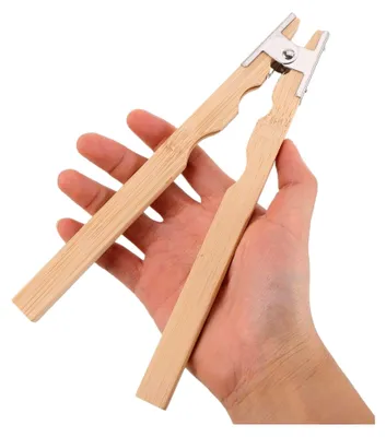 Produktbild von Holz Ringklemme mit Federgriff 8 Zoll für Schmuckarbeiten