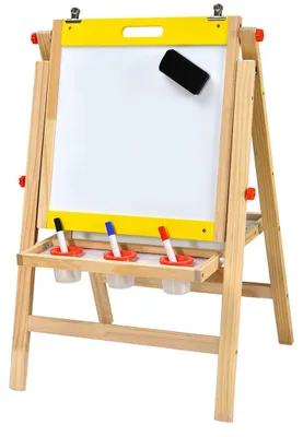 Productafbeelding van 3-in-1 houten kindertekeningbord