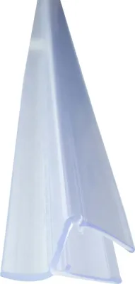 Produktbild von Bagnoxx Duschdichtung 2m Spaltdichtung, Duschtürdichtung in Duschkabine im Bad, 6mm Glasstärke, transparentes PVC Profil mit Duschlippe, schimmelbeständig, für Glastür Dusche