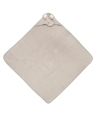 Produktbild von Sensillo - Baby-Handtuch mit Kapuze 100x100cm, Baby-Bademantel, Elefant - Grau