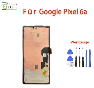 Produktbild von Für Google Pixel 6a LCD Display (OLED) mit Rahmen Touchscreen Bildschirm