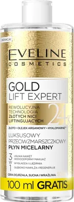 Produktbild von Eveline Gold Lift Expert Anti-age Micellar Water mizellares Abschminkwasser gegen Falten 500 ml