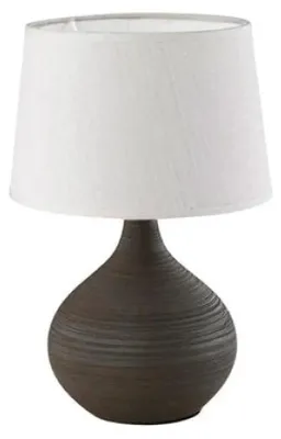 Obrázek produktu pro Reality Leuchten R50371026, Hnědá, Cappuccino, Keramický, Textil, IP20, E14, 1 žárovek, 40 W