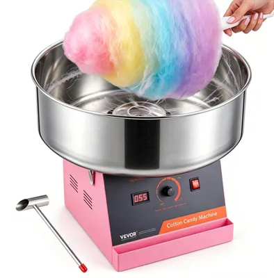 Produktbild von VEVOR Gewerbliche Zuckerwatte Maschine Zuckerguss Maker 1000W für Party Rosa, N-a, Schrägfläche-b