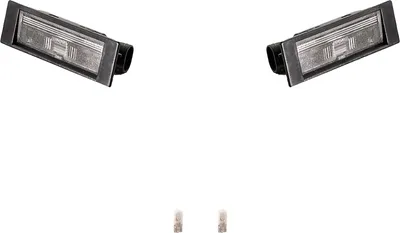 Immagine prodotto di 2 luci targa + kit lampadine, lato sinistro e destro, compatibili con Alfa Romeo Johns