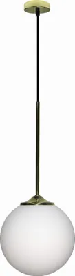 Zdjęcie produktu dla Lampa wisząca GLASGOW złoto-biała 1xE27x40W szkło wym:90x20x20cm IP20 Candellux