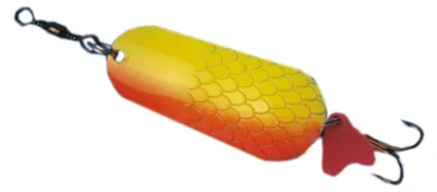 Produktbild von Hecht Blinker mit Drilling Löffelblinker orange 16 g