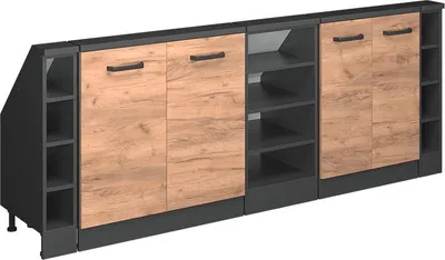 Produktbild von Dachschrägenschrank-Set Vicco Rion Goldkraft Eiche 5er Set, Model 56031