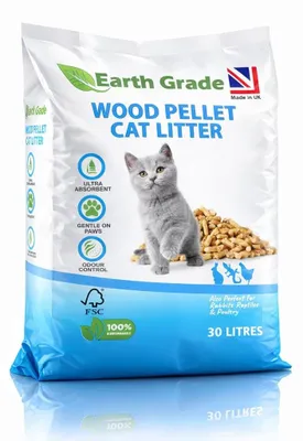 Productafbeelding van Solidchoice - Premium Houtpellet Kattenbakvulling 30L