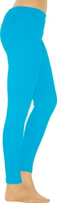 Zdjęcie produktu dla Legginsy termoaktywne spodnie długie bawełniane polarowe ciepłe grube miękkie turkusowe S