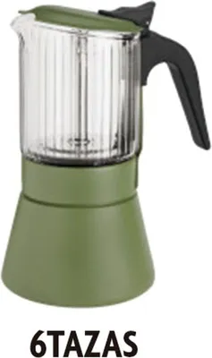 Produktbild von Italienische Kaffeemaschine Inoxibar Clair grün 6 Tassen