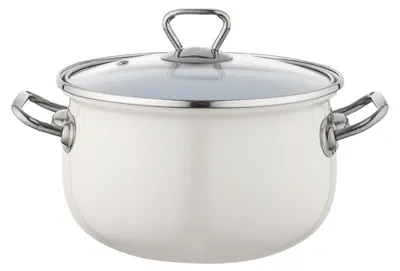 Immagine prodotto di BLISS, pentola smaltata, diametro 22 cm, capacità 4,8 litri, colore crema