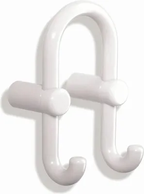 Image de Crochet pour manteaux HEWI 801.90.040 hauteur 165 mm, polyamide blanc pur brillant