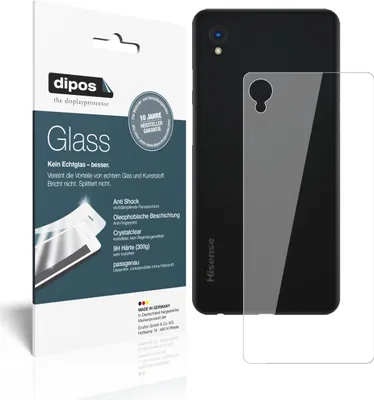 Produktbild von 1x Schutzfolie für HiSense A5 Rückseite - Anti-Shock 9H Folie dipos Glass Kunststoffglas