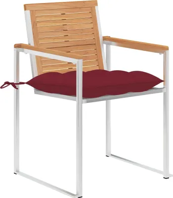 Produktbild von vidaXL Gartenstühle 4 Stk. mit Kissen Massivholz Teak