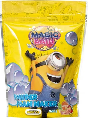 Zdjęcie produktu dla Kapsułki piankowe do kąpieli Minions (Powder Foam Maker) 9 x 18 g