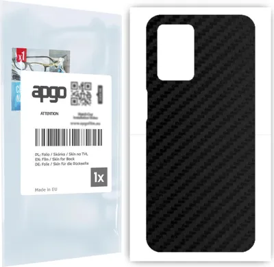 Produktbild von apgo Rückseite Schutzfolie für Realme Narzo 30 5G -  Hinten Schutzfolie Carbon, Rückseite Folie schützt vor Kratzern und Fingerabdrücken