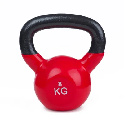 Produktbild von Sport-Thieme Kettlebell "Vinyl", 8 kg, Rot