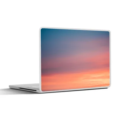 Produktbild von MuchoWow® Laptop Aufkleber Sticker Cover Sonne - Himmel - Wolken - Rosa 31x22.5 cm - Laptop-Deko