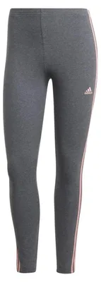 Productafbeelding van adidas dames leggings, Essentials 3-Stripes, hoge taille, single jersey, donkergrijs