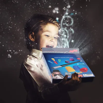 Produktbild von Zauberer-Tricks-Spielzeugset für Kinder, Weihnachtsstrumpffüller, Zauberstab, Geschenke für Jungen und Mädchen