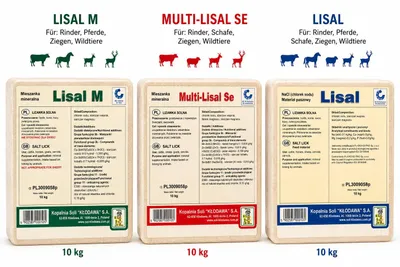 Zdjęcie produktu dla Lizawka Mineralna Multi Lisal Se 10 kg z Selenem Jodem Cynkiem Manganem dla Bydła Owiec Kóz Zwierzyny