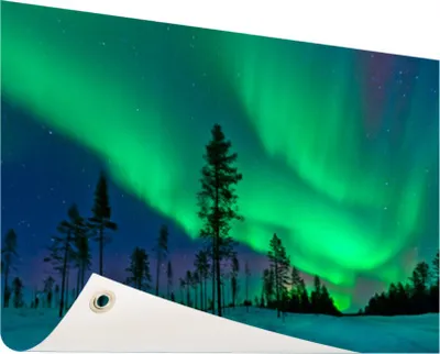 Produktbild von Gartenposter - 60x40 cm - Nordlicht über Schweden  - Modernes Wandbilder - Natur