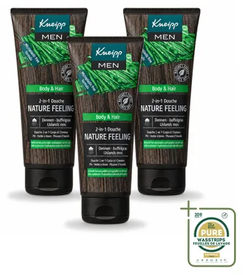 Produktbild von 3 x Kneipp Men 2-in-1 Duschgel Nature Feeling - 200 ml - Vorratspackung - 3 Stücke