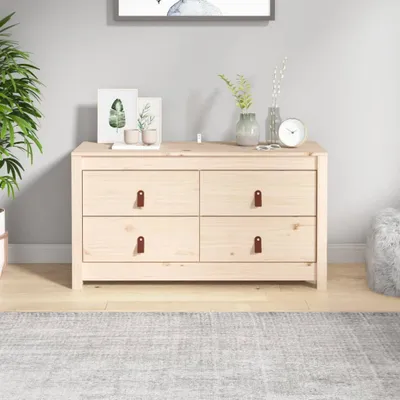 Image de vidaXL Armoire d'appoint 100x40x54 cm Pin massif