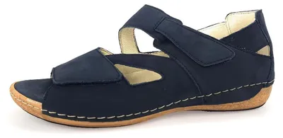 Produktbild von Waldläufer Heliett Damenschuhe Sandalen Flach Blau Freizeit