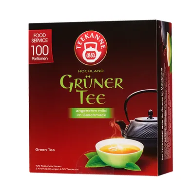 Obrázok produktu pre Čajová kanvica Zelený čaj príjemne jemnej chuti 100 čajových vrecúšok 150g
