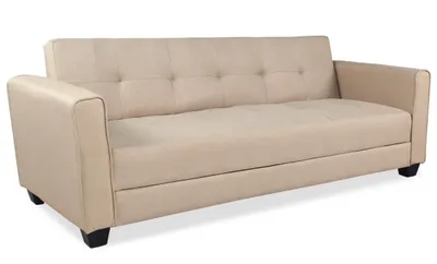 Image de MENZZO Canapé convertible 3 places Clayton Tissu Beige