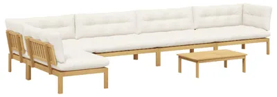 Produktbild von 6 Stück Garten Pallet Sofa Einheiten Massivholz Akazie