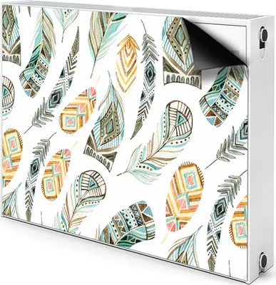 Produktbild von Magnet Heizkörper-Abdeckung Verkleidung Abdeckung Heizkörperabdeckung 100x60 cm - Muster, ethnisch