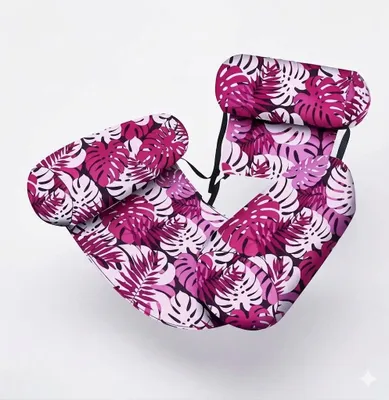 Produktbild von Aufblasbarer Pool Schwimmsessel Pink Wasser Hängematte Lounge Luftmatratze Meer