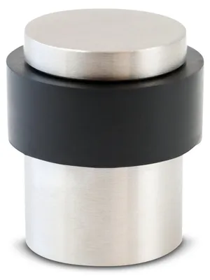 Produktbild von Bodentürstopper zur Schraubmontage – Fester Bodentürstopper aus Edelstahl mit stabiler Schraubbefestigung – Bodenmontage – Ø 3,5 cm, Höhe: 4 cm