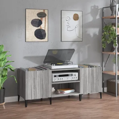 Produktbild von The Living Store Plattenschrank Grau Sonoma 121x38x48 cm Holzwerkstoff