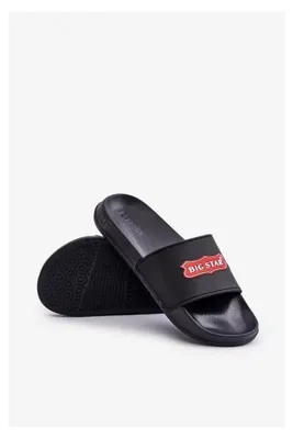 Produktbild von Herren Slipper Mit Logo Big Star OO174028 Schwarz 42