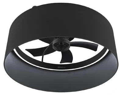 Produktbild von Cecotec 08635, Haushalts-Lamellenlüfter, Schwarz, Zimmerdecke, 10 m², 43 cm, Fernbedienung