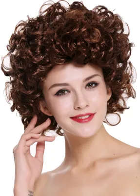 Produktbild von WIG ME UP Perücke Kurz Locken Lockig Mahagoni 80er 91074-ZA33