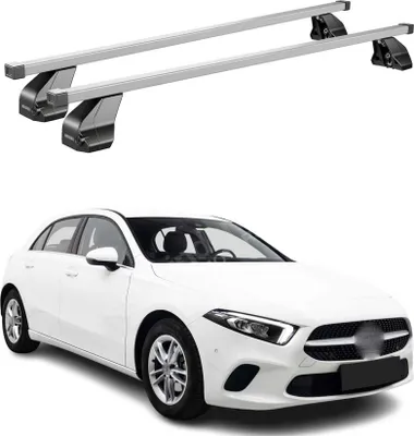 Produktbild von Menabo Dachträger für Mercedes A Klasse W177 2018-2025 75kg Stahl Silber 2x