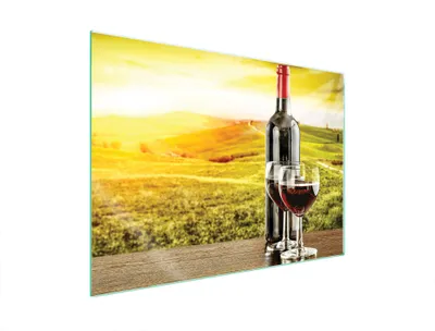 Obrázek produktu pro Skleněná Ochranná Deska Na Srdce 70X52 Víno