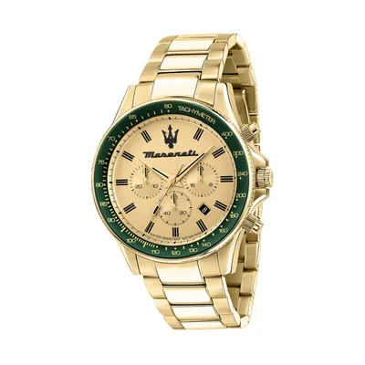Image de Maserati en acier inoxydable montre-bracelet chronographe SFIDA hommes or D2UMAR8873640005