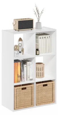 Productafbeelding van Furinno PELLI boekenkast, 3x2, kubusopslagkast, wit