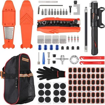 Produktbild von Famanu Bandenreparaturset 110-teilig - Inklusive Flicken - Universal für Auto, Fahrrad und Motorrad