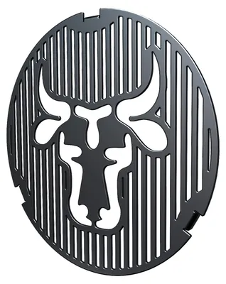 Produktbild von Grilleinsatz Feuerplatte ø 20cm für Grillplatte Feuertonne Kugelgrill Stahl, Größe:Bulle Grilleinsatz ø 20cm
